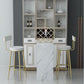 White Glam Style Table in Iron and Faux Marble Milk Tea Shop Bar Table Clearhalo 'Bar Furniture' 'Bar Tables' 'bar_tables' 'furn' 'furn_bar_tables' 'Furniture' 'furniture_bar_tables' 'Kitchen & Dining Furniture' 1200x1200_ef8e5330-a7f4-493f-ab70-35e8669d5c4e