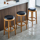 Contemporary Style Bar-stool Round Counter Bar Stool with Wooden Legs for Kitchen Clearhalo 'Bar Furniture' 'Bar Stools' 'bar_stools' 'furn' 'furn_bar_stools' 'Furniture' 'furniture_bar_stools' 'Kitchen & Dining Furniture' 1200x1200_ef9025f9-d0f6-460c-b7c5-d55c50866119