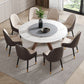 Round Stone Furniture Luxury Style Tripod Base Dining Room Collection with Turntable Clearhalo ' dining_table' 'Dining Tables & Seating' 'Dining Tables' 'furn' 'furn_dining_table' 'Furniture' 'furniture_dining_table' 'Kitchen & Dining Furniture' 'kitchen&dining_furn' 'kitchen' 'kitchen_dining_table' 1200x1200_ef939cb8-c822-4252-be59-02727e9a1b8a