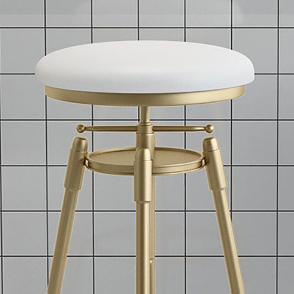 Industrial Armless Liftable Counter Stool Iron Cafe Bar Stool with Pedal