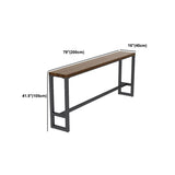 Industrial Style 1/2/3/5 Pieces Bar Table Set Rectangle Bar Table with High Wood Stools Clearhalo 'Bar Furniture' 'furn' 'furn_home_bar_bar_sets' 'Furniture' 'Home Bars & Bar Sets' 'home_bar_bar_sets' 'Kitchen & Dining Furniture' 1200x1200_ef9a7c94-67d9-421c-9d6d-9a2bc52d837b