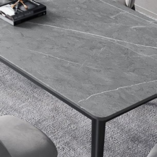 Glam 1/2/3/5/7 Pieces Dining Set Rectangular Sintered Stone Dining Table Set Clearhalo 'Dining Room Sets' 'Dining Tables & Seating' 'dining_room_set' 'furn' 'furn_dining_room_set' 'Furniture' 'furniture_dining_room_set' 'Kitchen & Dining Furniture' 1200x1200_ef9b290a-5494-4231-b483-c4f64179896c