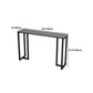 Contemporary Rectangle Bar Dining Table Stone Top and Iron Base  Bar Table