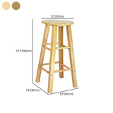Modern Armless Backless Counter Stool Wood Household Bar Stool with Wooden Seat Clearhalo 'Bar Furniture' 'Bar Stools' 'bar_stools' 'furn' 'furn_bar_stools' 'furniture_bar_stools' 'Kitchen & Dining Furniture' 'kitchen&dining_furn' 'kitchen' 'kitchen_furn' Furniture' 1200x1200_ef9f2417-ba9a-4bca-ad59-dd91cfad6b82