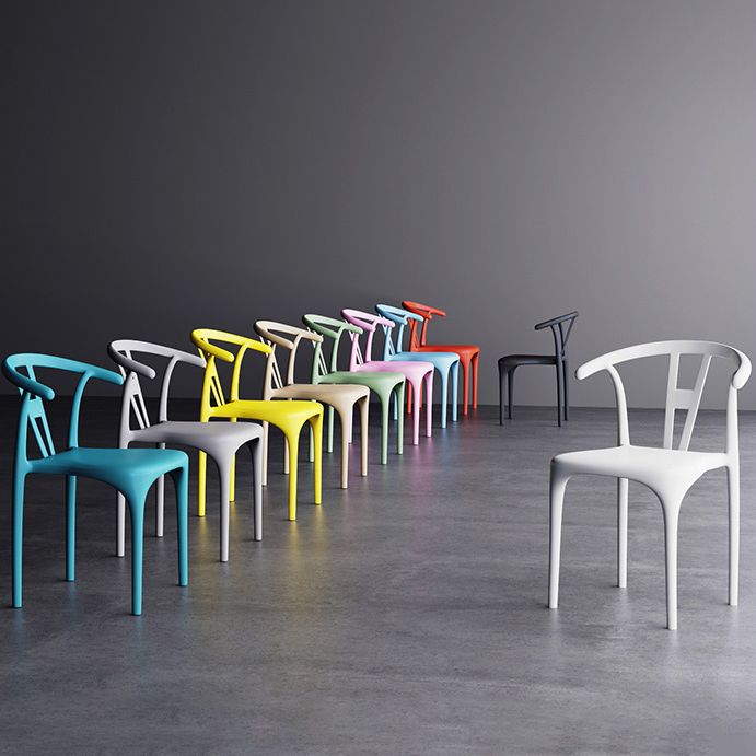 Modern Style Plastic Dining Chairs Dining Stackable Side Chair for Kitchen Clearhalo ' kitchen&dining_furn' 'Dining Chairs' 'Dining Tables & Seating' 'dining_chair' 'furn' 'furn_dining_chair' 'Furniture' 'furniture_dining_chair' 'Kitchen & Dining Furniture' 'kitchen' 1200x1200_efa147c2-5e50-4fed-8d1b-1926d562ab6f