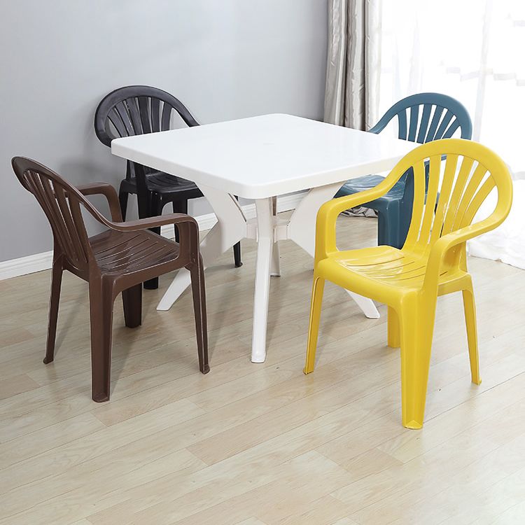 Plastic Stackable Dining Arm Chairs Modern Home Windsor Dining Armchairs Clearhalo ' kitchen&dining_furn' 'Dining Chairs' 'Dining Tables & Seating' 'dining_chair' 'furn' 'furn_dining_chair' 'Furniture' 'furniture_dining_chair' 'Kitchen & Dining Furniture' 'kitchen' 1200x1200_efa25619-3d2e-4025-8241-3fc2ec88e11c