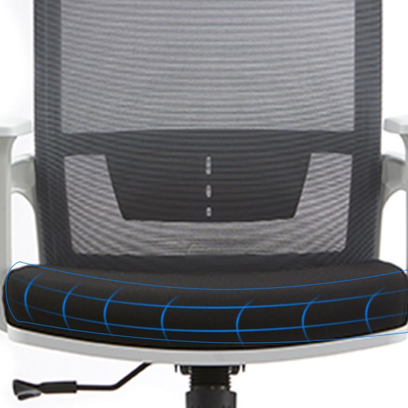 Modern Fixed Arms Office Chair Slide No Distressing Ergonomic Desk Chair Clearhalo 'furn' 'furn_office_chair' 'Furniture' 'Office Chairs' 'Office Furniture' 'office_chair' 1200x1200_efa27534-1693-4abc-b4ab-bce6b1852e15
