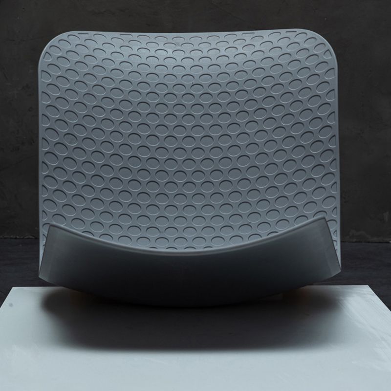 Sedie di plastica in stile nordico sedie laterali senza braccio con gambe in legno per cucina