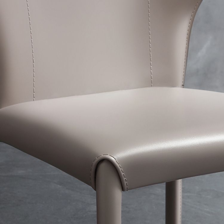 Designer Style Leather Dining Side Chair Wingback Dining Chair for Home Use Clearhalo ' kitchen&dining_furn' 'Dining Chairs' 'Dining Tables & Seating' 'dining_chair' 'furn' 'furn_dining_chair' 'Furniture' 'furniture_dining_chair' 'Kitchen & Dining Furniture' 'kitchen' 1200x1200_efa478a0-2b15-4e5b-854b-839967ad0aef