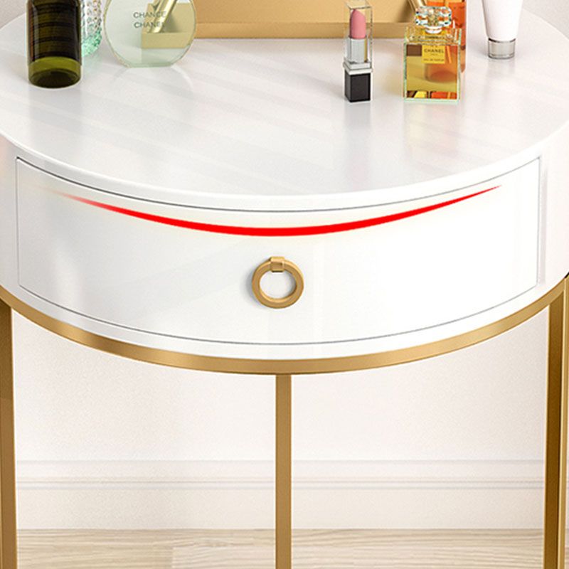 Holz- und Metall -Waschtisch mit 1 Schublade im weißen/grünen Make -up -Schreibtisch