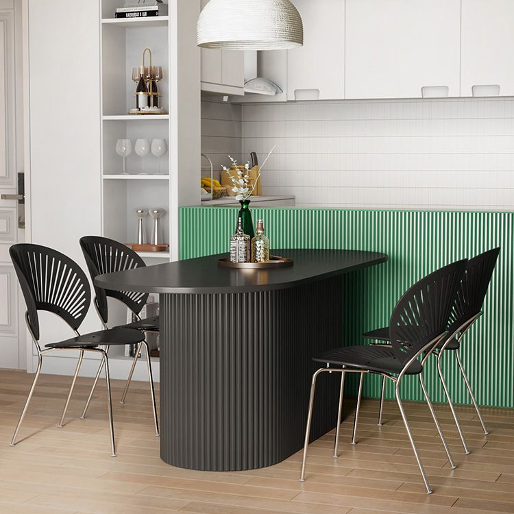 Contemporary Wood Standard Dining Table Oval Shape Kitchen Dining Table with Pedestal Base Clearhalo ' dining_table' 'Dining Tables & Seating' 'Dining Tables' 'furn' 'furn_dining_table' 'Furniture' 'furniture_dining_table' 'Kitchen & Dining Furniture' 'kitchen&dining_furn' 'kitchen' 'kitchen_dining_table' 1200x1200_efa73c8c-d5ca-479f-801c-b78aa4cd9a1a