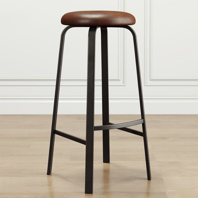 Modern Stackable Footrest Barstool Matte Finish Upholstered Home Stool Clearhalo 'Bar Furniture' 'Bar Stools' 'bar_stools' 'furn' 'furn_bar_stools' 'Furniture' 'furniture_bar_stools' 'Kitchen & Dining Furniture' 1200x1200_efa816a5-c7ba-4f72-ba24-06888d860e58