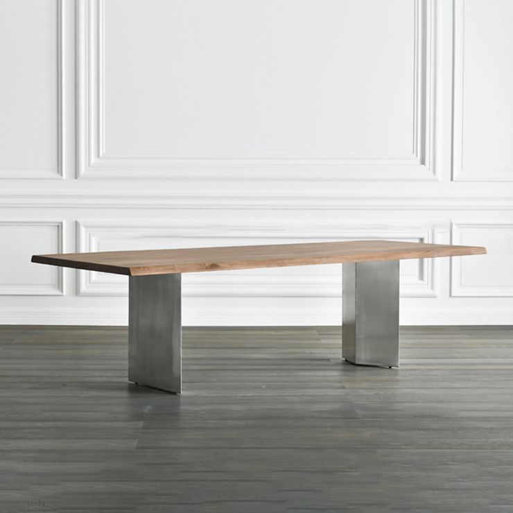 Metal Industrial Rectangle Dining Table Wood Top Table for Kitchen and Dining Room Clearhalo ' dining_table' 'Dining Tables & Seating' 'Dining Tables' 'furn' 'furn_dining_table' 'Furniture' 'furniture_dining_table' 'Kitchen & Dining Furniture' 'kitchen&dining_furn' 'kitchen' 'kitchen_dining_table' 1200x1200_efaaad09-9ac6-49b5-83c6-adaff9a4f521