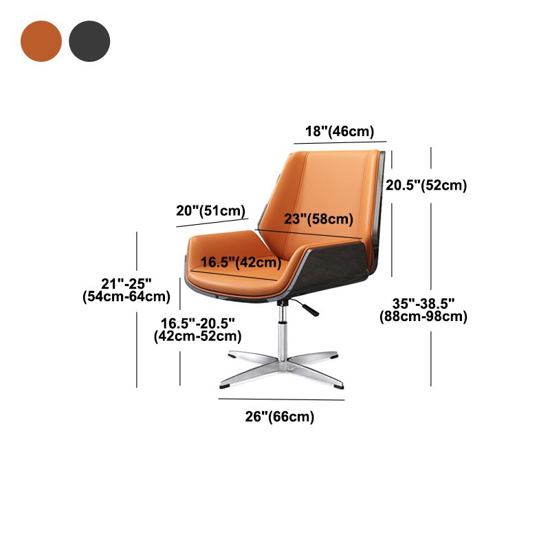 Mid Back Conference Chair Contemporary Faux Leather Armless Chair Clearhalo 'furn' 'furn_office_chair' 'Furniture' 'furniture_office_chair' 'Office Chairs' 'Office Furniture' 'office_chair' 1200x1200_efaea53b-e150-4149-bb90-77ed3adb0108