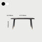 Metal Modern Rectangular Dining Table Sintered Stone Table for Kitchen and Dining Room Clearhalo ' dining_table' 'Dining Tables & Seating' 'Dining Tables' 'furn' 'furn_dining_table' 'Furniture' 'furniture_dining_table' 'Kitchen & Dining Furniture' 'kitchen&dining_furn' 'kitchen' 'kitchen_dining_table' 1200x1200_efafca21-ca01-4570-ba11-ea9bbdc2772b