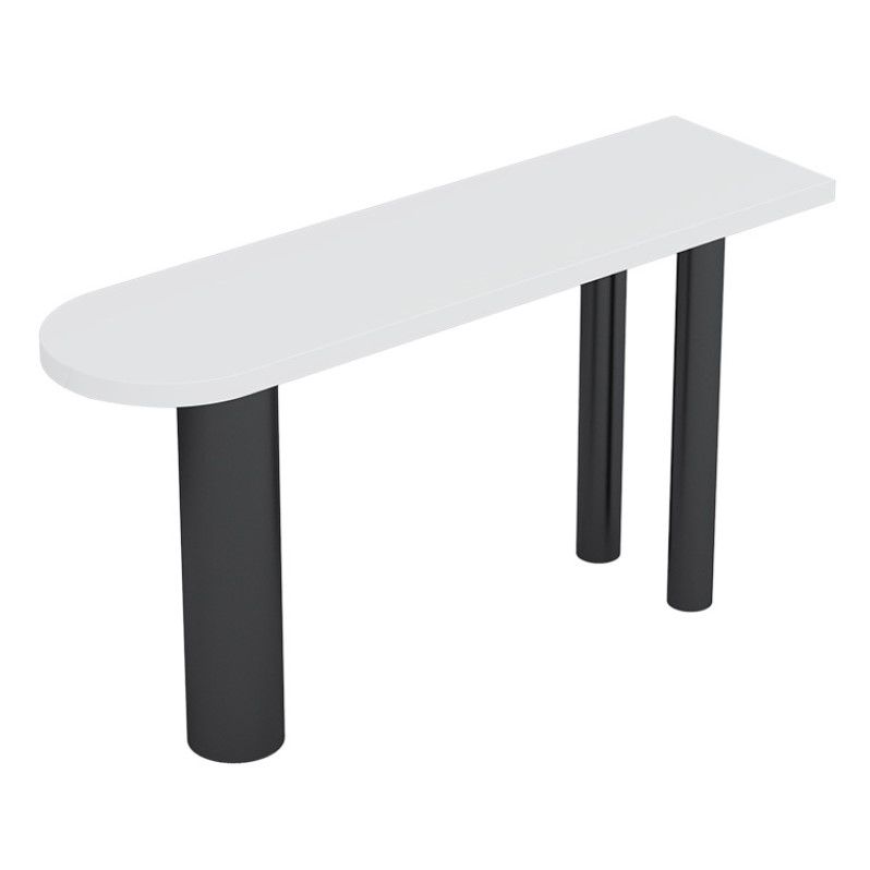 Stone Top Bar Dining Table Contemporary White Bar Dining Table with 3 Legs Clearhalo 'Bar Furniture' 'Bar Tables' 'bar_tables' 'furn' 'furn_bar_tables' 'Furniture' 'furniture_bar_tables' 'Kitchen & Dining Furniture' 1200x1200_efb09614-56fb-4d64-b0f6-92a1ec666d78