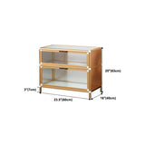 Sideboard in metallo in stile moderno dorato con porta per la cucina