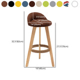 Scandinavian Home Solid Wood Bar Stool Matte Finish Footrest Stool Clearhalo 'Bar Furniture' 'Bar Stools' 'bar_stools' 'furn' 'furn_bar_stools' 'Furniture' 'furniture_bar_stools' 'Kitchen & Dining Furniture' 1200x1200_efb21bd2-684c-474e-9fa5-18f856bd0e1d