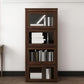 Espresso Shelf Bookcase Modern & Contemporary Bookshelf with Doors for Study Room