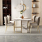 Luxury Style Sintered Stone Dining Table Double Pedestal Base Rectangle Table Clearhalo ' dining_table' 'Dining Tables & Seating' 'Dining Tables' 'furn' 'furn_dining_table' 'Furniture' 'furniture_dining_table' 'Kitchen & Dining Furniture' 'kitchen&dining_furn' 'kitchen' 'kitchen_dining_table' 1200x1200_efb379a5-d172-463c-8539-7076ab6f66e4