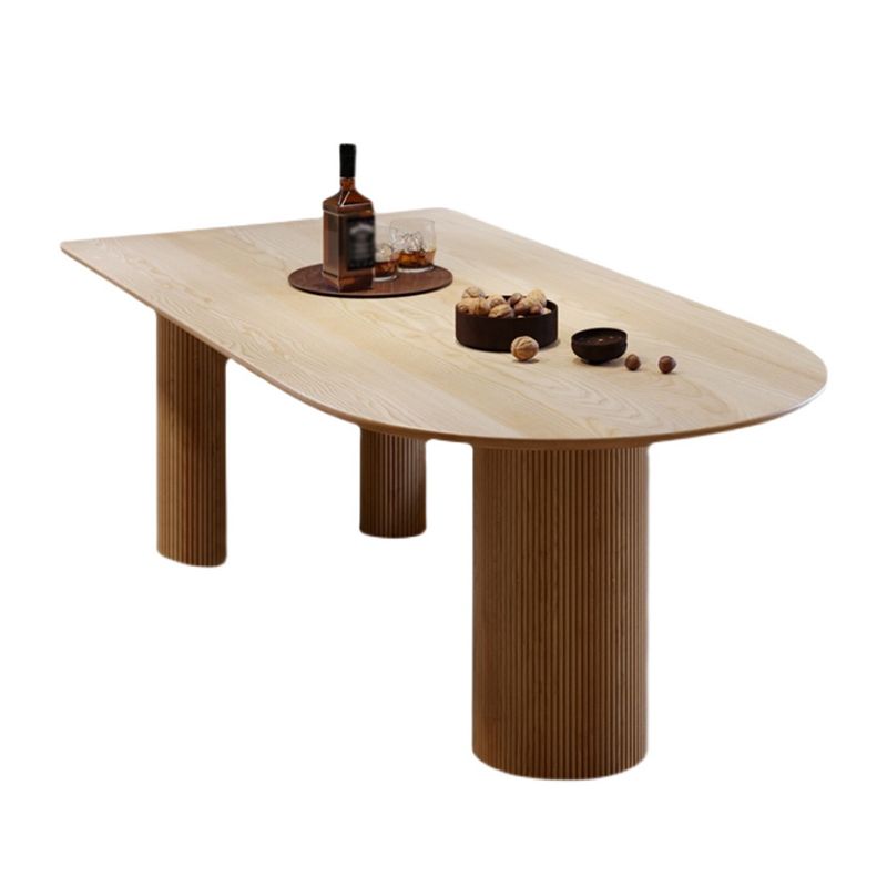 Modern Pine Wood Table for Restaurant Free Form Wood Table with 3 Legs Clearhalo ' dining_table' 'Dining Tables & Seating' 'Dining Tables' 'furn' 'furn_dining_table' 'Furniture' 'furniture_dining_table' 'Kitchen & Dining Furniture' 'kitchen&dining_furn' 'kitchen' 'kitchen_dining_table' 1200x1200_efb3dd2f-b3ae-40b6-a186-2869ed29bf28