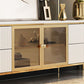 Glam White Stone Top TV Stand 4-Drawer TV Console with Stainless Steel Frame Clearhalo 'furn' 'furn_tv_stands_entertainment_centers' 'Furniture' 'Living Room Furniture' 'TV Stands & Entertainment Centers' 'TV Stands & Media Storage Furniture' 'tv_stands_entertainment_centers' 1200x1200_efb50443-af7f-4fae-8d47-a471812a919c