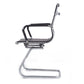 Modern Fixed Arms Conference Chair Metal No Wheels Conference Chair