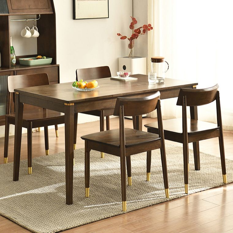 Modern Solid Wood Brown Dining¬†Room¬†Set with Rectangle Table Dining Table Furniture for Home Use Clearhalo 'Dining Room Sets' 'Dining Tables & Seating' 'dining_room_set' 'furn' 'furn_dining_room_set' 'Furniture' 'furniture_dining_room_set' 'Kitchen & Dining Furniture' 'kitchen&dining_furn' 'kitchen' 1200x1200_efb65b21-33e6-427f-82a9-242b0206f763