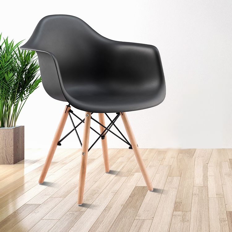 Modern Chairs Dining Arm Chairs with Wooden Legs for Kitchen Clearhalo ' kitchen&dining_furn' 'Dining Chairs' 'Dining Tables & Seating' 'dining_chair' 'Furniture' 'furniture_dining_chair' 'Kitchen & Dining Furniture' 'kitchen' 1200x1200_efb78399-b4f4-4032-98db-07b6afecc7bc
