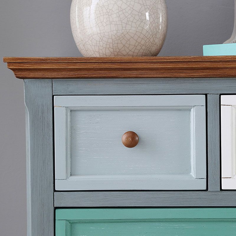 Coastal opbergkist vervaardigd houten dressoir met 3/5/6/8 laden