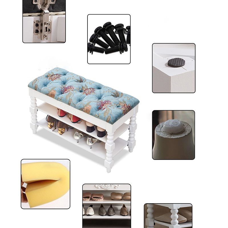 Upholstered Shelves Seating Bench Cushioned Entryway and Bedroom Bench with Legs Clearhalo 'Benches' 'Chairs & Seating' 'furn' 'furn_benches' 'Furniture' 'Living Room Furniture' 1200x1200_efb9e736-007a-47cf-bcec-b1a5829292c7