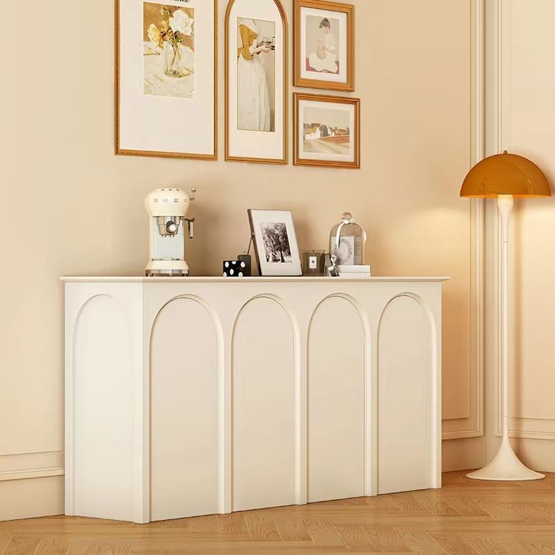 Modernism Wood Sideboard Table White Server Cabinets Included for Living Room Clearhalo 'buffet_sideboard' 'Buffets & Sideboards' 'furn' 'furn_buffet_sideboard' 'Furniture' 'Kitchen & Dining Furniture' 1200x1200_efbae497-0e58-4a34-aa88-c7a0900f137e