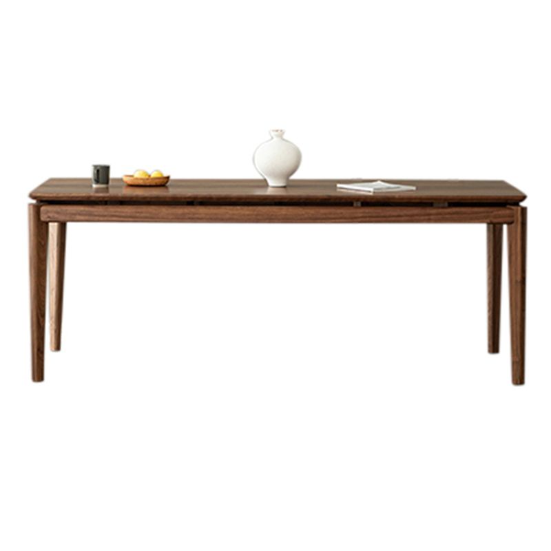 Modern Rectangle Dinner Table Brown Solid Wood Tabletop for Living Room Clearhalo 'Dining Tables & Seating' 'Dining Tables' 'dining_table' 'furn' 'furn_dining_table' 'Furniture' 'Kitchen & Dining Furniture' 1200x1200_efbc1ddc-2433-42be-a3e2-72c0d67e850f