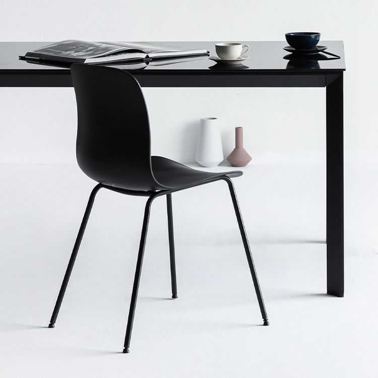 Modern Dining Armless Chair Plastic Dining Chair for Restaurant Use Clearhalo ' kitchen&dining_furn' 'Dining Chairs' 'Dining Tables & Seating' 'dining_chair' 'furn' 'furn_dining_chair' 'Furniture' 'furniture_dining_chair' 'Kitchen & Dining Furniture' 'kitchen' 1200x1200_efbe5025-9af9-443b-acc4-35c2ab203ea9