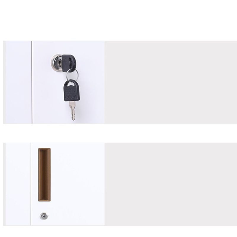 Gabinete de archivos moderno, estantes de almacenamiento, cajones con cerradura, archivador para oficina en casa