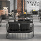 Stone Dining Room Collection Industrial Style Dining Site Table for Dining Room Clearhalo ' dining_table' 'Dining Tables & Seating' 'Dining Tables' 'furn' 'furn_dining_table' 'Furniture' 'furniture_dining_table' 'Kitchen & Dining Furniture' 'kitchen&dining_furn' 'kitchen' 'kitchen_dining_table' 1200x1200_efbed725-51eb-48c3-b6ce-93b5babfbd3d