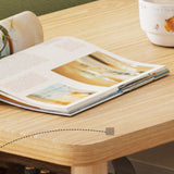 Modern Wooden Side Table Square / Rectangle White and Wood 4 - Legs Sofa Side Table