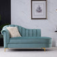 Luxury Style Velvet Chaise Lounge Bedroom Rolled Arms Chaise Clearhalo 'Chairs & Seating' 'Chaise Lounge' 'chaise_lounge' 'furn' 'furn_chaise_lounge' 'Furniture' 'Living Room Furniture' 1200x1200_efc2282c-823f-4038-a3b5-95bd6529a536