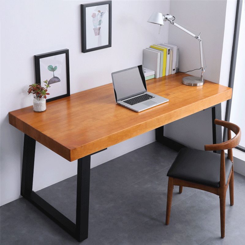 29 "H Industrieel Writing Desk rechthoekig vaste houten bureau