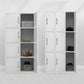 Modern Style Wardrobe White Metal Wardrobe Closet with Locks