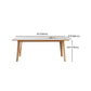 Set da pranzo rettangolare da 1/3/4/5 pezzi Tavolo da pranzo con piano in pietra sinterizzata con base in legno