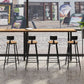 Ensemble de Table de Bar moderne 1/7 pièces, Table de comptoir rectangulaire en bois avec pour magasin de thé au lait