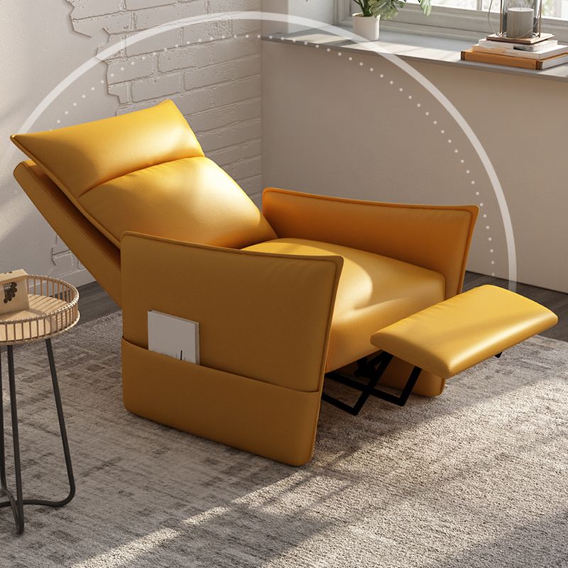 Manual-Push Standard Recliner with Storage Solid Color Recliner Chair with Footrest Clearhalo 'Chairs & Seating' 'furn' 'furn_recliners' 'Furniture' 'Living Room Furniture' 'Recliners' 1200x1200_efc99d1f-d9c3-40e9-8b08-607d1dc7c5c1