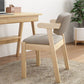 Scandinavian Indoor Arm Chair Upholstered Open Back Wood Dining Room Chair Clearhalo ' kitchen&dining_furn' 'Dining Chairs' 'Dining Tables & Seating' 'dining_chair' 'furn' 'furn_dining_chair' 'Furniture' 'furniture_dining_chair' 'Kitchen & Dining Furniture' 'kitchen' 1200x1200_efcc4753-aaec-47b6-9bbc-e4383e516511