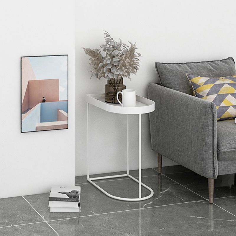 Mid-Century Tray Top Corner Table Frame Metal Side End Table Clearhalo 'Coffee & Accent Tables' 'End & Side Tables' 'end_side_tables' 'furn' 'furn_end_side_tables' 'Furniture' 'Living Room Furniture' 1200x1200_efcca310-2566-4f3e-85ba-1a135d4629db