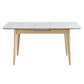 Rectangle Extendable Stone Dining Site Table Traditional Luxury Dinette Table with 4-foot Clearhalo ' dining_table' 'Dining Tables & Seating' 'Dining Tables' 'furn' 'furn_dining_table' 'Furniture' 'furniture_dining_table' 'Kitchen & Dining Furniture' 'kitchen&dining_furn' 'kitchen' 'kitchen_dining_table' 1200x1200_efcdc92c-7392-49b2-beb7-21a3fbf930e6