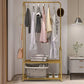 Contemporary Metal Coat Hanger Free Standing Coat Rack with Shelves Shelving Clearhalo 'Entry & Mudroom Furniture' 'furn' 'furn_hall_tree_coat_racks' 'Furniture' 'Hall Trees & Coat Racks' 'hall_tree_coat_racks' 1200x1200_efce7463-28cd-4b77-8086-98f59806ebec