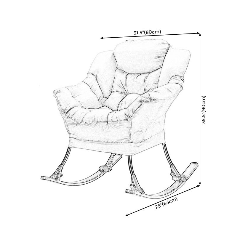 31.49" L x 25.19" W x 35.43" H Accent Armchair Flared Arms Chair for Living Room Clearhalo 'Accent Chairs' 'accent_chairs' 'Chairs & Seating' 'furn' 'furn_accent_chairs' 'Furniture' 'Living Room Furniture' 1200x1200_efcfe32d-42fa-491d-8a4e-20f98d2b1cab