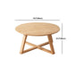 Cross Legs Coffee Table Minimalist Solid Wood Round Coffee Table