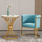 Parsons Arm Chaise Velvet Gold Base Dining Chair pour salle à manger